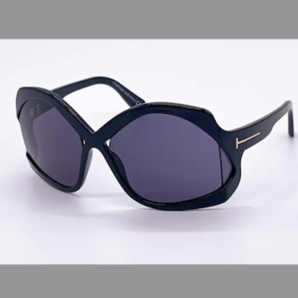 NWT!  TOM FORD UNISEX CHEYENNE 68MM SUNGLASSES Black - Picture 5 of 9
